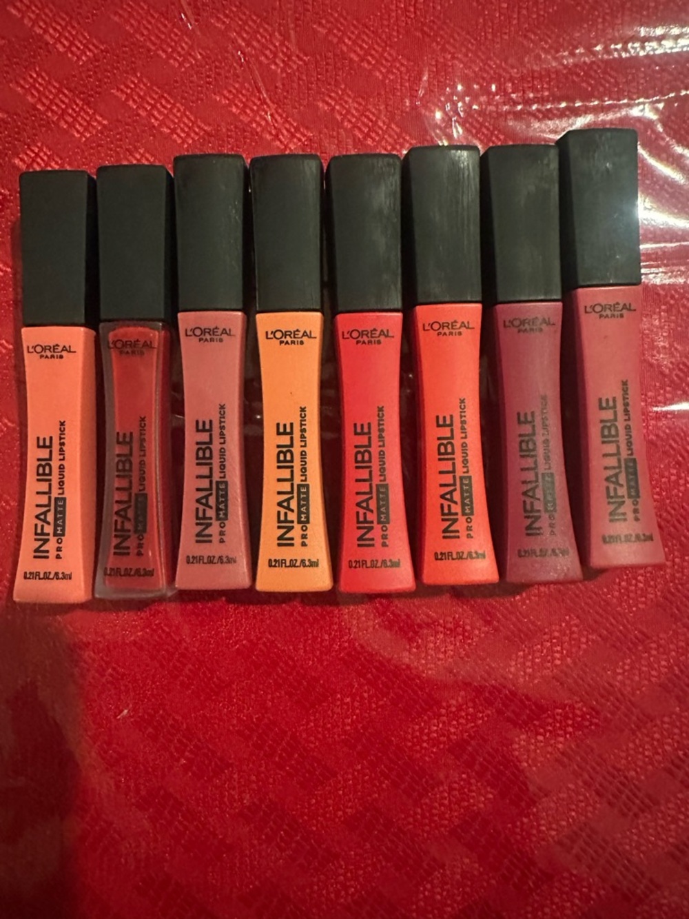 L'Oreal Paris Infallible Liquid Lipstick Set in Red & Pink Tones $58 OBO